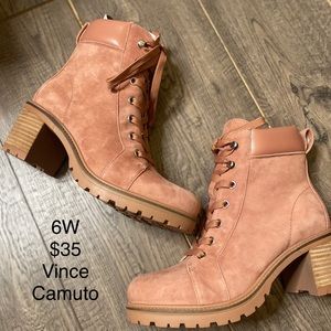 Vince Camuto Laced Up Boots